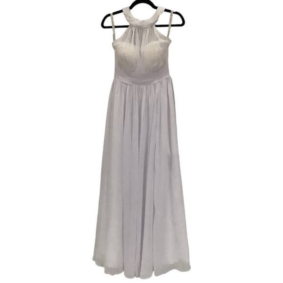 JJ's Housel Floor Length Chiffon Special Occasion Wedding Dress In Ivory Small - Picture 2 of 11